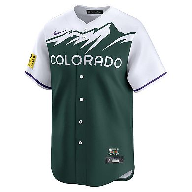 Men's Nike  Green Colorado Rockies City Connect Limited Jersey