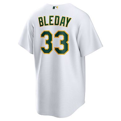 Men's Nike JJ Bleday White Oakland Athletics Home Replica Jersey