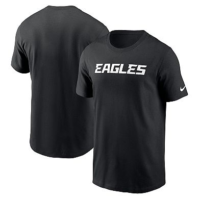 Men's Nike Black Philadelphia Eagles Primetime Wordmark Essential T-Shirt