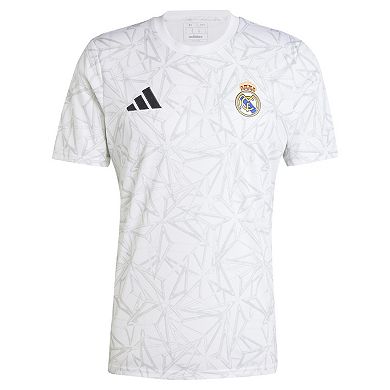 Men's adidas White Real Madrid 2024/25 Pre-Match Top