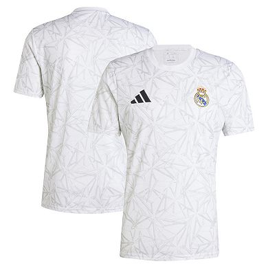 Men's adidas White Real Madrid 2024/25 Pre-Match Top