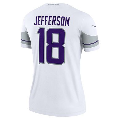 Women's Nike Justin Jefferson White Minnesota Vikings Alternate Legend Jersey