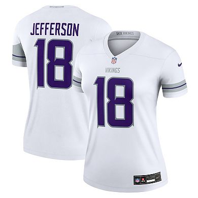 Women's Nike Justin Jefferson White Minnesota Vikings Alternate Legend Jersey