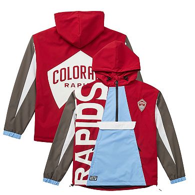 Unisex Live Breathe Futbol Crimson Colorado Rapids Tekker Half-Zip Anorak Jacket