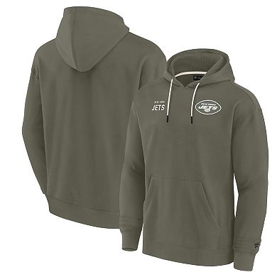 Unisex Fanatics Signature Olive New York Jets Elements Super Soft Fleece Pullover Hoodie