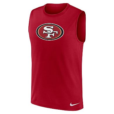 Men's Nike Scarlet San Francisco 49ers Blitz Legend Muscle Perform Tank Top