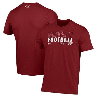 Men's Under Armour Garnet South Carolina Gamecocks 2024 Sideline Football Performance T-Shirt