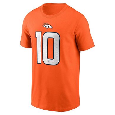 Youth Nike Bo Nix Orange Denver Broncos 2024 NFL Draft Name & Number T-Shirt