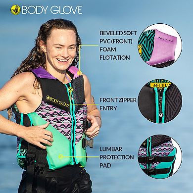 Body Glove Phantom Women's Life Jacket, Lightweight Neoprene Life Vest