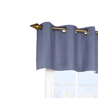 Commonwealth Thermalogic Weather Cotton Fabric Grommet Top Valance - 40x15" - Blue