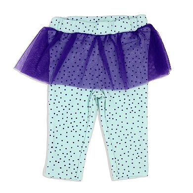 Baby Girls 3 Piece Fancy Jewels Bodysuit, Pants And Socks Set