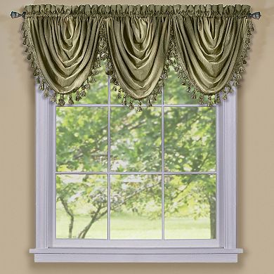 Goodgram Royal Ombre Crushed Semi Sheer Complete 6 Pc. Window Curtain & Valance Set