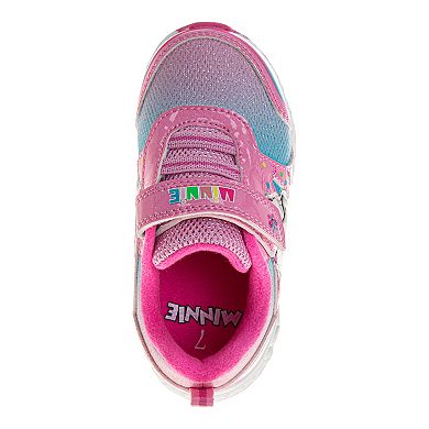 Disney's Minnie Mouse Girls' Light Up Fashion Sneakers