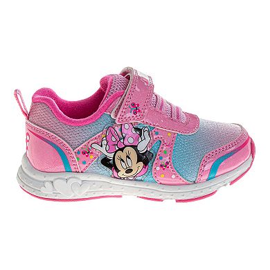 Disney's Minnie Mouse Girls' Light Up Fashion Sneakers