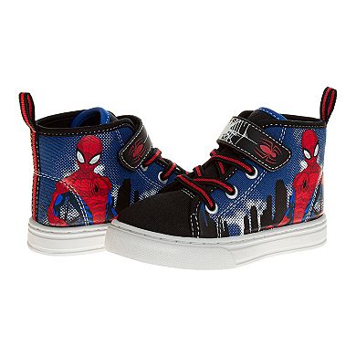 Marvel Spider-Man Kid Boys' Hi-Top Canvas Sneakers