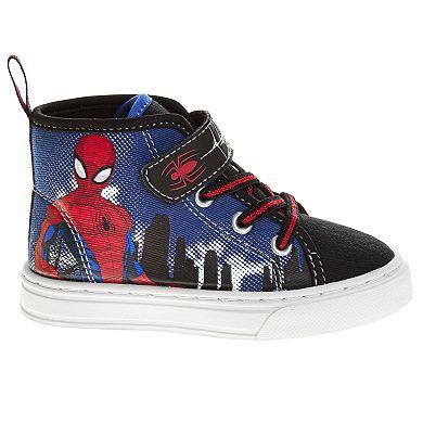 Marvel Spider-Man Kid Boys' Hi-Top Canvas Sneakers