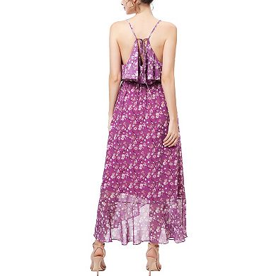 Women Phistic Payton Floral Print Chiffon Faux Wrap Dress