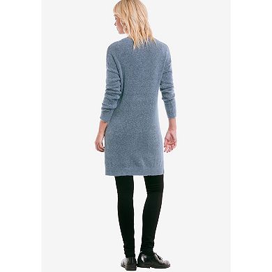 Ellos Women's Plus Size Pullover Pocket Sweater Tunic