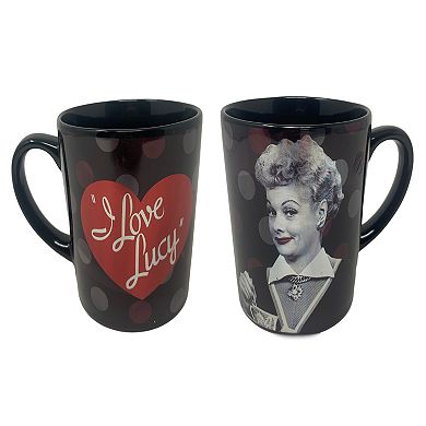 "i Love Lucy" Black Metallic Mug