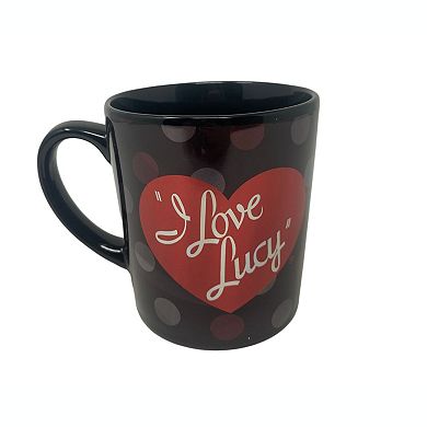 "i Love Lucy" Black Metallic Mug