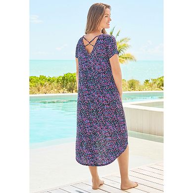 Swim 365 Women's Plus Size High-low Cover Up