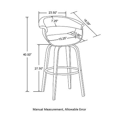 Glitzhome Swivel Barstools Set Of 2