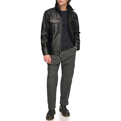 Men's Levi's® Faux Leather Sherpa-Lined Trucker Jacket