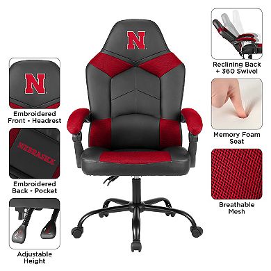 NCAA Nebraska Cornhuskers Oversized Office Chair