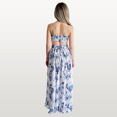 Juniors' 1412 2-pc. Floral Cami & Maxi Skirt Set