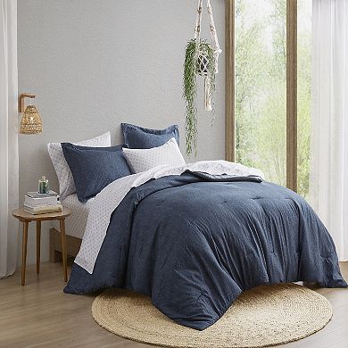 510 Design Camden Chambray Print Microfiber Comforter Set with Bed Sheets