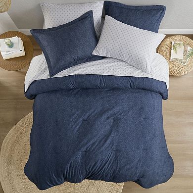 510 Design Camden Chambray Print Microfiber Comforter Set with Bed Sheets