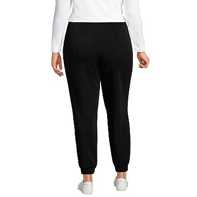 Plus Size Lands' End Cupro Knit Mid Rise Jogger Pants