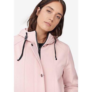 Ellos Women's Plus Size Bonded High-low Jacket