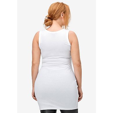 Ellos Women's Plus Size Long Sleeveless Tank