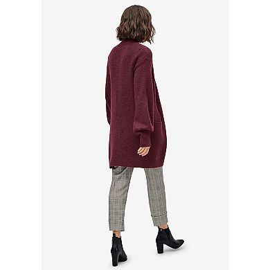 Ellos Women's Plus Size Blouson Sleeve Open Cardigan