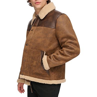 Men's Levi's Faux Leather Shearling Western Jacket