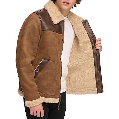 Men's Levi's Faux Leather Shearling Western Jacket