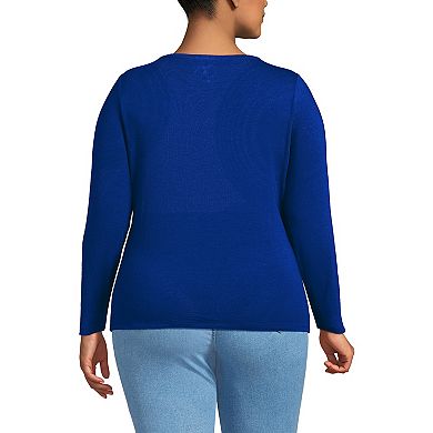 Plus Size Lands' End Lightweight Jersey T-Shirt