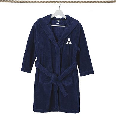 Linum Home Textiles Personalized Kids Plush Hooded Bathrobe