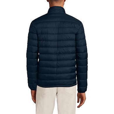 Men's Lands' End Wanderweight Down Mockneck Puffer Jacket