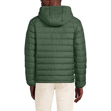 Men's Lands' End Hooded Wanderweight Down Jacket