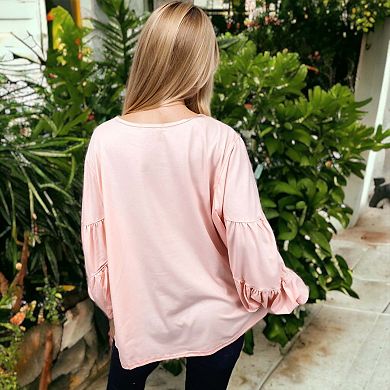 Women's Casual Comfy Long Sleeve Blouse