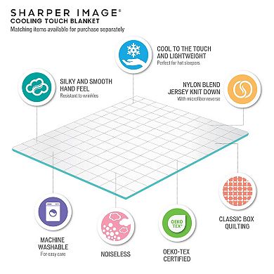 Sharper Image Cooling Touch Down Alternative Blanket