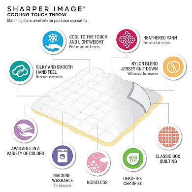 Sharper Image Cooling Touch Down Alternative Throw