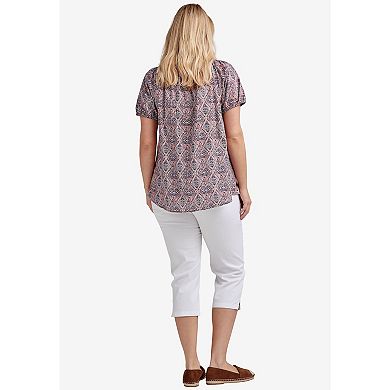 Ellos Women's Plus Size Stretch Slim Capris