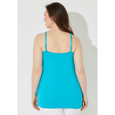 Catherines Women's Plus Size Suprema Cami With Lace