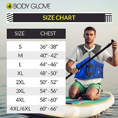 Body Glove Cove Fishing Vest - Unisex Nylon Fishing Life Jacket with 2 Pockets