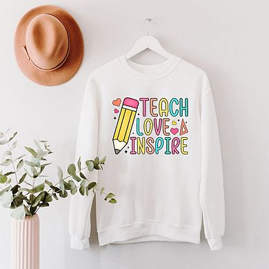 Teach Love Inspire Pencil Sweatshirt