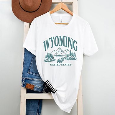 Wyoming Forest Scene Short Sleeve Graphic Tee