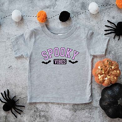 Spooky Vibes Bats Youth Short Sleeve Graphic Tee